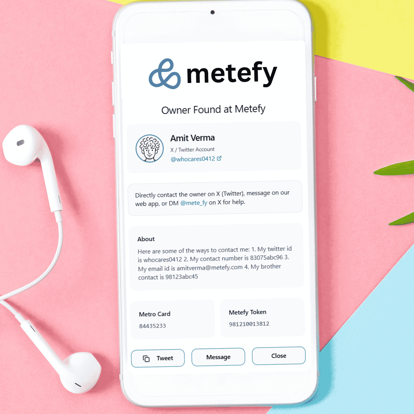 Metefy identity kit