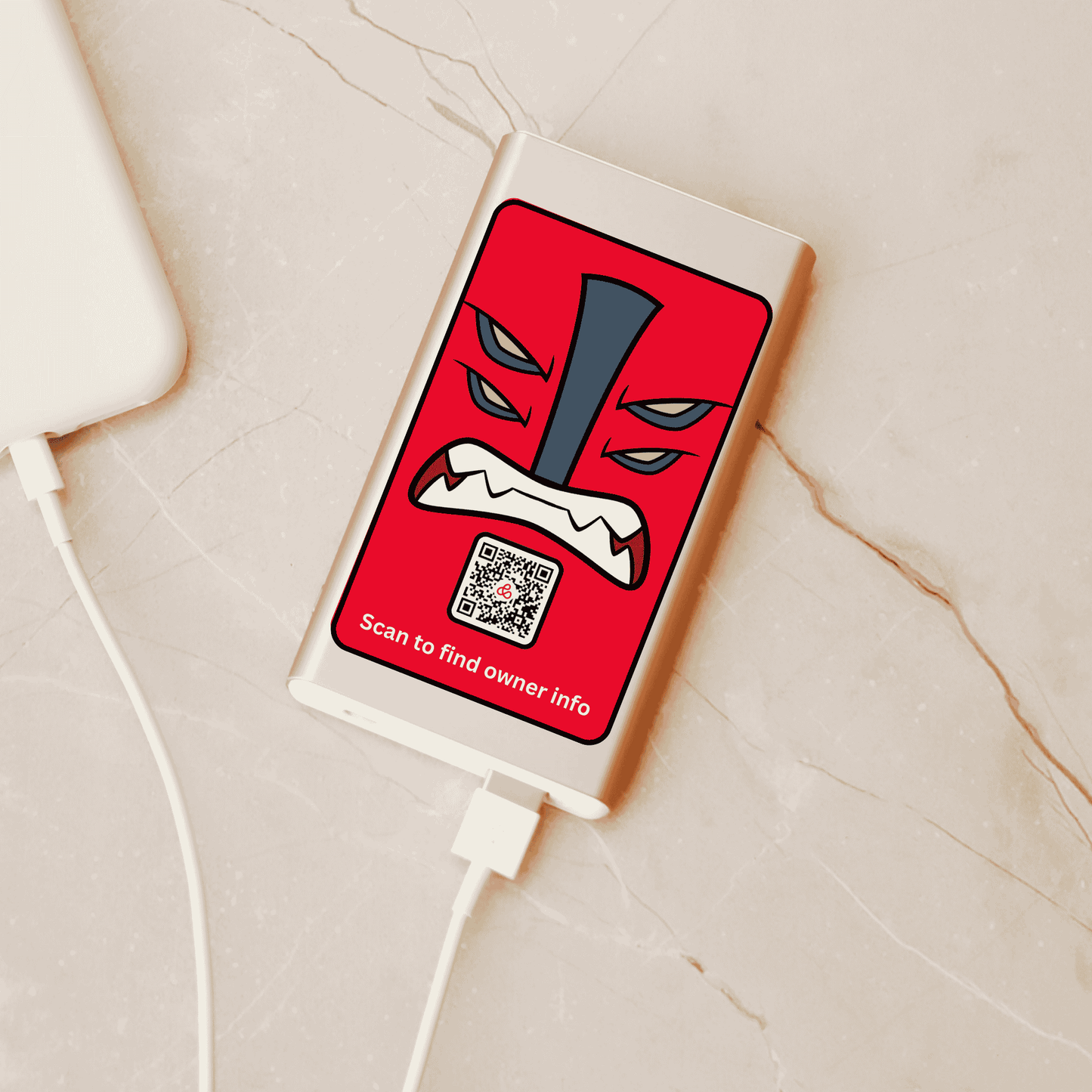 Red Alien QR Code Stickers