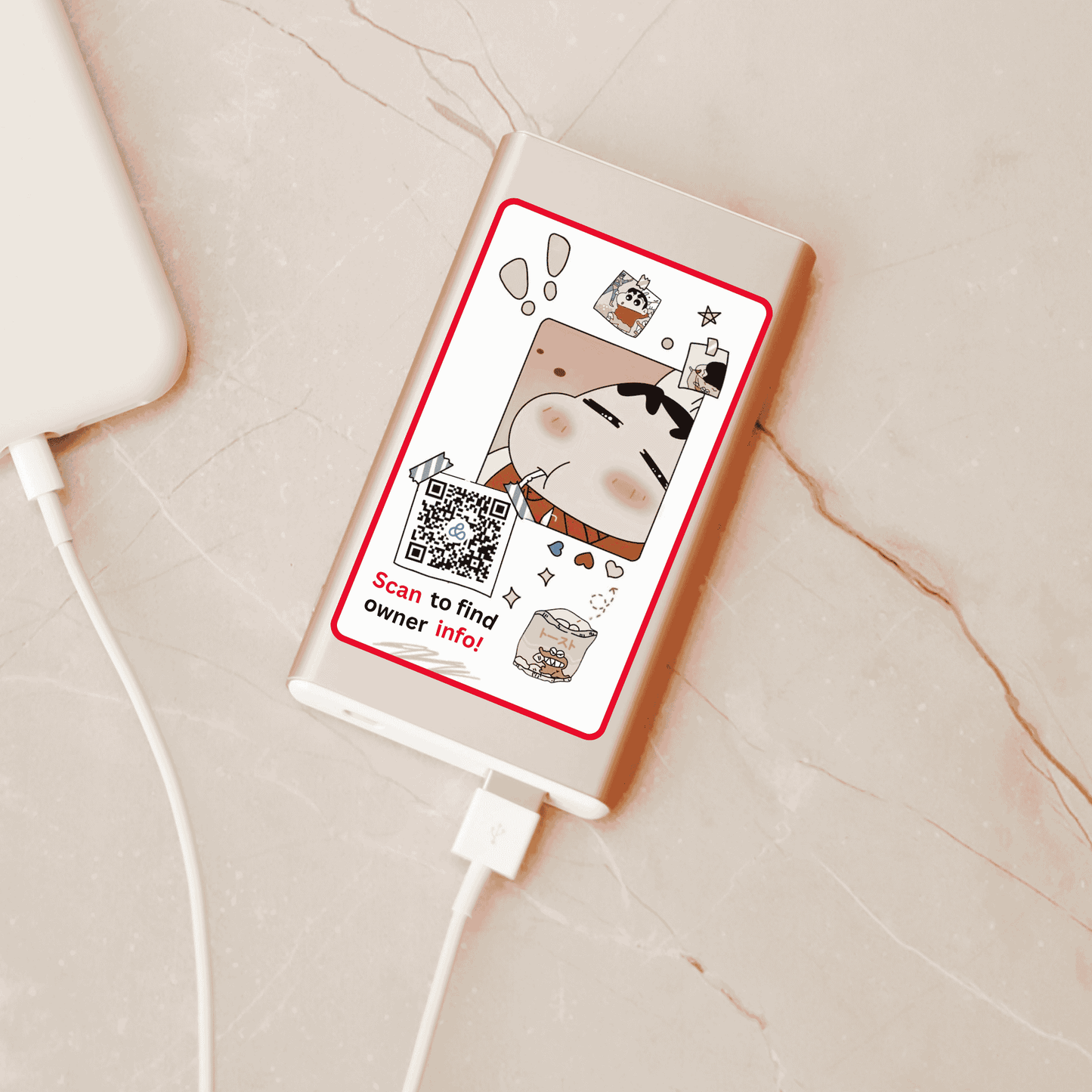 Cartoon kid QR Code Sticker